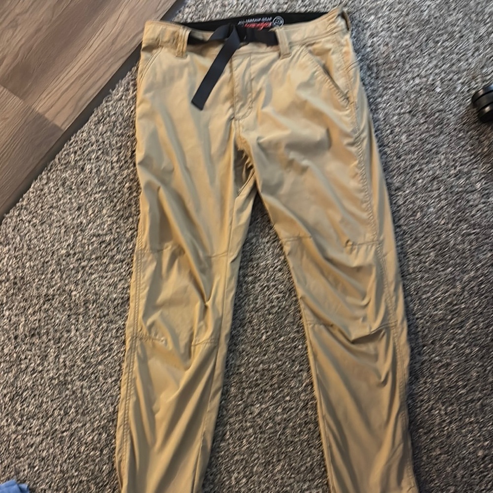 All Terrain Gear Wrangler Tan Chinos Sleek Straight-Leg Design